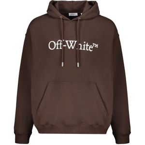Off White, Heren, Sweatshirts & Hoodies, Bruin, Maat: XS