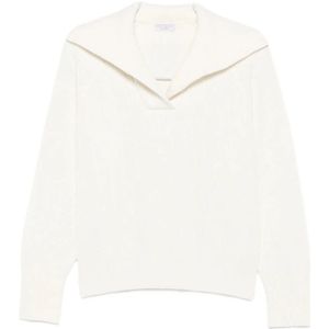 Brunello Cucinelli, Dames, Truien, Wit, Maat: XS