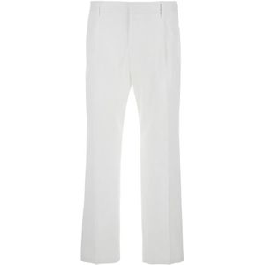 Dolce & Gabbana, Heren, Broeken, Wit, Maat: S Katoen,