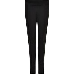IN Front, Dames, Broeken, Zwart, Maat: S Nylon,