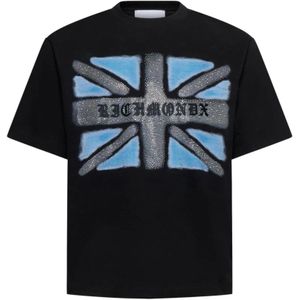 Richmond, Heren, Tops, Zwart, Maat: S Katoen,