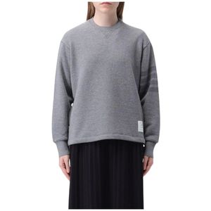 Thom Browne, Dames, Sweatshirts & Hoodies, Grijs, Maat: XS Katoen,