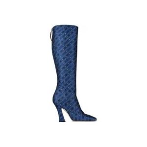 Fendi Hoge Laarzen , Blue , Dames , Maat: 37 EU