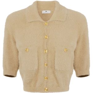 Elisabetta Franchi, Dames, Truien, Geel, Maat: S