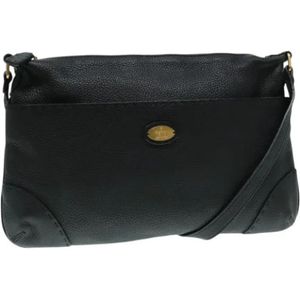 Fendi Vintage, Dames, Pre-owned, Zwart, Maat: ONE Size Leer,