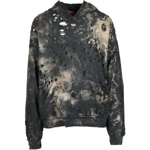 Diesel, Heren, Sweatshirts & Hoodies, Veelkleurig, Maat: S Katoen,