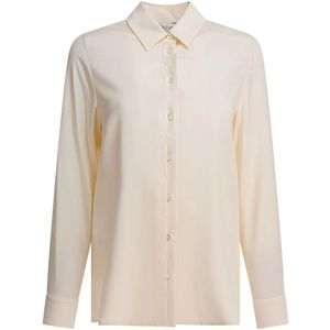 Max Mara, Dames, Blouses & Shirts, Beige, Maat: S Zijde,