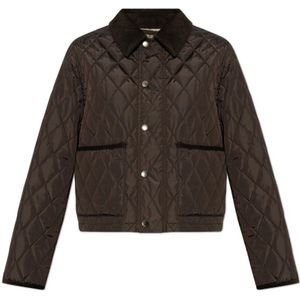 Burberry, Dames, Jassen, Bruin, Maat: S Corduroy,