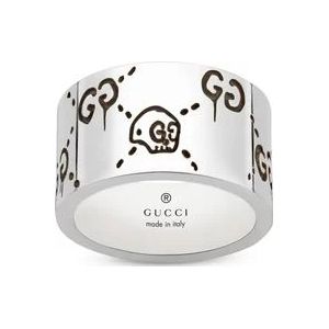 Gucci Geest Band Ring , Gray , Dames , Maat: 65 MM