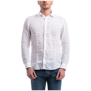 Altea, Heren, Overhemden, Wit, Maat: 3XL Linnen,