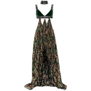 Roberto Cavalli, Dames, Jurken, Veelkleurig, Maat: XS