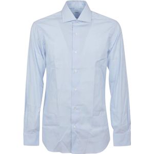 Buonamassa, Heren, Overhemden, Blauw, Maat: XL Katoen,