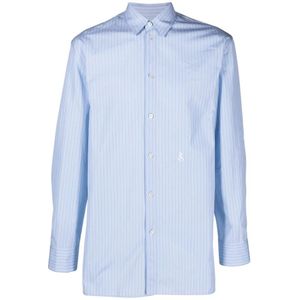 Jil Sander, Heren, Overhemden, Blauw, Maat: L Katoen,
