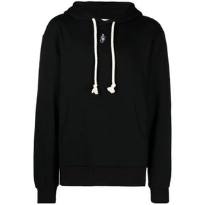 JW Anderson, Heren, Sweatshirts & Hoodies, Zwart, Maat: XS Katoen,
