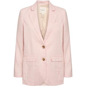 Part Two - Lotus Linnen Jas - Roze - V-Hals - Dames