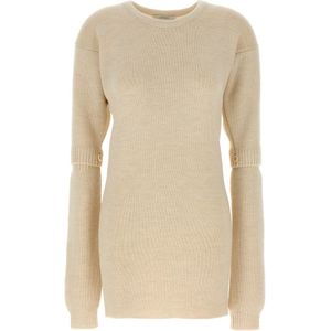 Lemaire, Dames, Jurken, Wit, Maat: M Wol,