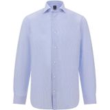 Boggi Milano - Gestreept Windsor Collar Overhemd - Blauw - Slim Fit - Katoen