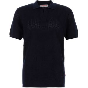 Orlebar Brown, Heren, Tops, Blauw, Maat: S Viscose,