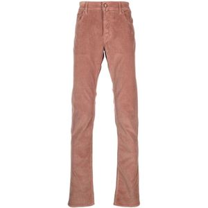 Jacob Cohën, Heren, Broeken, Roze, Maat: W33 Corduroy,