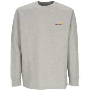 Carhartt Wip, Heren, Tops, Grijs, Maat: S Katoen,