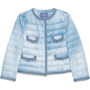 Ermanno Scervino, Dames, Jassen, Blauw, Maat: XS Leer,