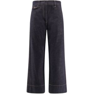 Brunello Cucinelli, Dames, Jeans, Blauw, Maat: 4XS Katoen,