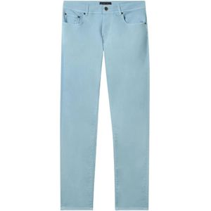 Brooks Brothers, Heren, Broeken, Blauw, Maat: W34 Katoen,