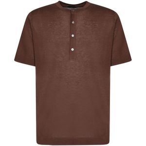 Dell'oglio, Heren, Tops, Bruin, Maat: XL Katoen,