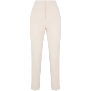 Peserico, Dames, Broeken, Beige, Maat: L Katoen,