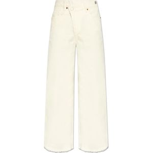 AllSaints, Dames, Jeans, Beige, Maat: W28 Katoen,