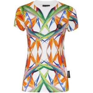 Plein Sport - T-Shirt - Veelkleurig - Katoen - Ronde Hals