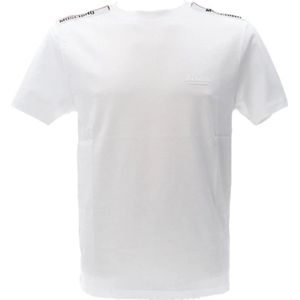 Moschino, Heren, Tops, Wit, Maat: L Katoen,