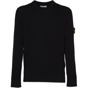 Stone Island, Heren, Truien, Blauw, Maat: L