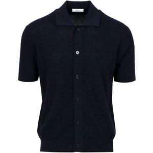 Paolo Pecora, Heren, Overhemden, Blauw, Maat: L Katoen,