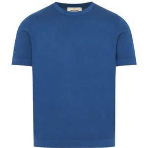 Gran Sasso, Heren, Tops, Blauw, Maat: L Katoen,