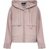 Weekend Max Mara - Roze Wollen Jas - Dames - Met Capuchon