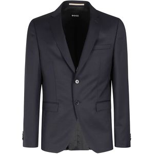 Hugo, Heren, Jassen, Blauw, Maat: 2XL Wol,