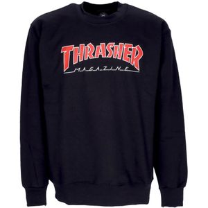 Thrasher, Heren, Sweatshirts & Hoodies, Zwart, Maat: S Katoen,