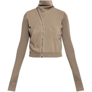 Rick Owens, Dames, Sweatshirts & Hoodies, Beige, Maat: XS Katoen,