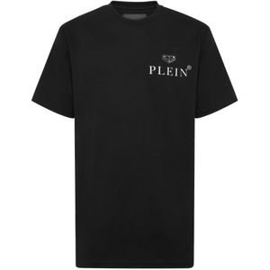 Philipp Plein, Heren, Tops, Zwart, Maat: 3XL Katoen,