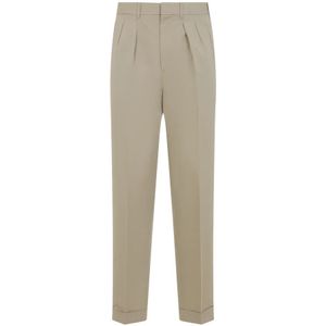 Tom Ford, Heren, Broeken, Beige, Maat: W32 Katoen,