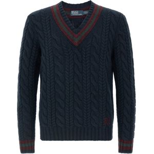 Polo Ralph Lauren - Trui - Navy - V-hals - Lange Mouw - Effen