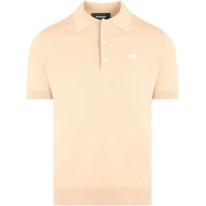 Dsquared2, Heren, Tops, Beige, Maat: L Katoen,