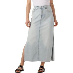 Withblack, Dames, Rokken, Blauw, Maat: S Denim,