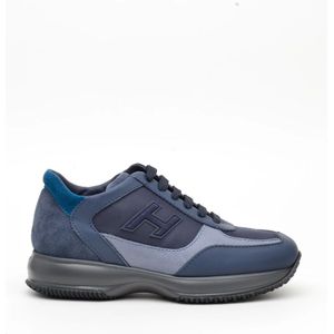 Hogan Blauwe Suède Interactive Sneakers , Blue , Dames , Maat: 38 EU