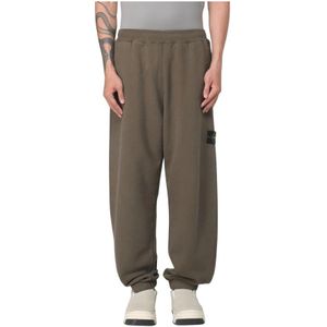 Stone Island, Heren, Broeken, Groen, Maat: L