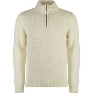 Moorer, Heren, Truien, Wit, Maat: M Kasjmier,