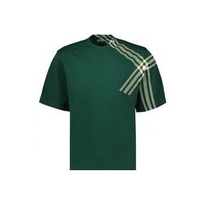 Burberry Grafisch Oversized T-Shirt , Green , Heren , Maat: S