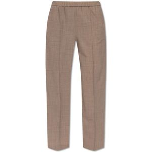 Fabiana Filippi, Dames, Broeken, Beige, Maat: XS Wol,