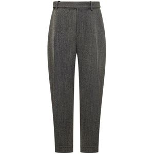 Studio Nicholson, Heren, Broeken, Grijs, Maat: M Wol,